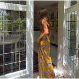 GETADME-Elegant Flower Print Short Sleeve Shirt Long Skirt Set Women Bodycon O-neck Tops Skirt 2025 New Vocation Beach Street Outfit
