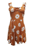 GETADME-2025 Cross border New European and American Summer Printed Strap Dress Flower Dress Strap Dress Women