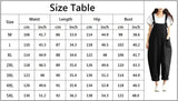 Fashion Women Casual Loose Solid Jumpsuit Spring Strap Dungaree Harem Trousers with Pockets Overalls Plus Size 5XL
