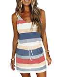 GETADME-Sleeveless Dress for Women Clothing 2025 Summer Vacation Pullover Beach Sundress Female Korean Fashion Slim Sexy Short Dresse M