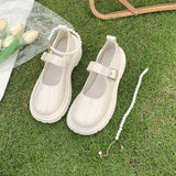 GETADME-Women's Luxury Beaded Mary Jane Leather Shoes Spring/Autumn Fashion Comfortable Elegant Flat Black Walking Shoes Zapatos Mujer