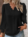 GETADME Long Sleeve V-Neck Fine Elegant Woman Shirts Lace Spliced Hollow Office Lady Blouses Youthful Fashion Loose Streetwear Tops