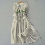 GETADME 조절 가능한 허리 드레스, 여성 여름 휴가 스타일 벨트 허리 턴다운 칼라가 있는 플로럴 프린트 A라인 미디 드레스