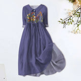 GETADME 조절 가능한 허리 드레스, 여성 여름 휴가 스타일 벨트 허리 턴다운 칼라가 있는 플로럴 프린트 A라인 미디 드레스