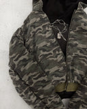 Getadme  American Camouflage double-sided Plush Hood Jacket Men Women New Street Coat Y2K Hip Hop Baseball Uniform Couple Casual Hoodie