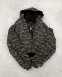 Getadme  American Camouflage double-sided Plush Hood Jacket Men Women New Street Coat Y2K Hip Hop Baseball Uniform Couple Casual Hoodie