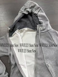 GETADME American Style Vintage Wool Zipper Design Sweater Casual Slim Fit Hoodie Cardigan Aesthetics Y2k Fashion Long Sleeve Jupers Chic