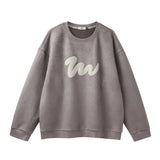 Getadme Autumn New Wave Pattern Foam Print Long Sleeve Sweatshirt Retro College Style Youth Pullovers Trend Oversized Casual Unisex