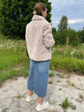 GETADME Autumn Winter New 2025 Lamb Wool Coat Women's Short Plush and Thicken Female Faux Fur Rabbit Hair Warm Jackets