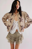 GETADME Autumn Winter Printing Jacket O Neck Single Breasted Coat Long Sleeve Casual Outerwear 2025 New Bohemian High Street Lady Coats