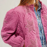 GETADME Autumn Winter Printing Jacket O Neck Single Breasted Coat Long Sleeve Casual Outerwear 2025 New Bohemian High Street Lady Coats