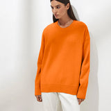 GETADME Autumn Winter Round Neck Sweater Women Cashmere Fashion Basic Knitted Pullover Chic Soft Casual Female Jumper Long Sleeve Tops