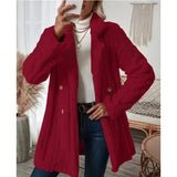 GETADME Autumn Winter Women Elegant Solid Color Fuzzy Lapel Coat Warm Casual Soft Zipper Jacket Plush Overcoat Female Fluffy Outwear