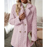 GETADME Autumn Winter Women Elegant Solid Color Fuzzy Lapel Coat Warm Casual Soft Zipper Jacket Plush Overcoat Female Fluffy Outwear