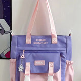 GETADME Bag Female College Student Carrying Bag Girl Large Capacity One Shoulder Versatile Crossbody Bag