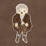GETADME Bear Knit Sweater Autumn Winter Women Knitted Pullover Long Sleeve O-neck Warm RL Tops Coat Cashmere Lauren's Knitwear Clothing