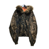 GETADME 블로켓 레트로 택티컬 위장 지퍼 코튼 패딩 재킷 여성용 Y2K 하라주쿠 고딕 플러시 웜 캐주얼 후드 스웨트셔츠