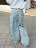 GETADME Blue High Waist Women Jeans Hip-hop Style Fashion Vintage Streetwear Y2K Wide Leg Jean 2025 Female Trouser Baggy Denim Pants