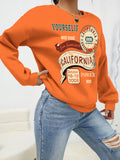 GETADME California Yourself Letter Printed Women  Sweatshirt Harajuku Casual Hoody Fashion Loose Hoodie Warm Vintage Fleece Female Tops