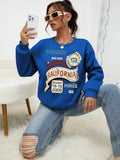 GETADME California Yourself Letter Printed Women  Sweatshirt Harajuku Casual Hoody Fashion Loose Hoodie Warm Vintage Fleece Female Tops