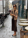 GETADME Casual Round Neck Off Shoulder Women's Maxi Dress Fashion Sleeveless Solid Color Long Dresses Lady High Streetwear Vestidos