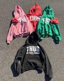 GETADME Casual Vintage Y2k Hip Hop Letter Print Oversized Hoodie Retro Gothic Aesthetic Fashion Hoodie Ladies Tops Kawaii Sweatshirts
