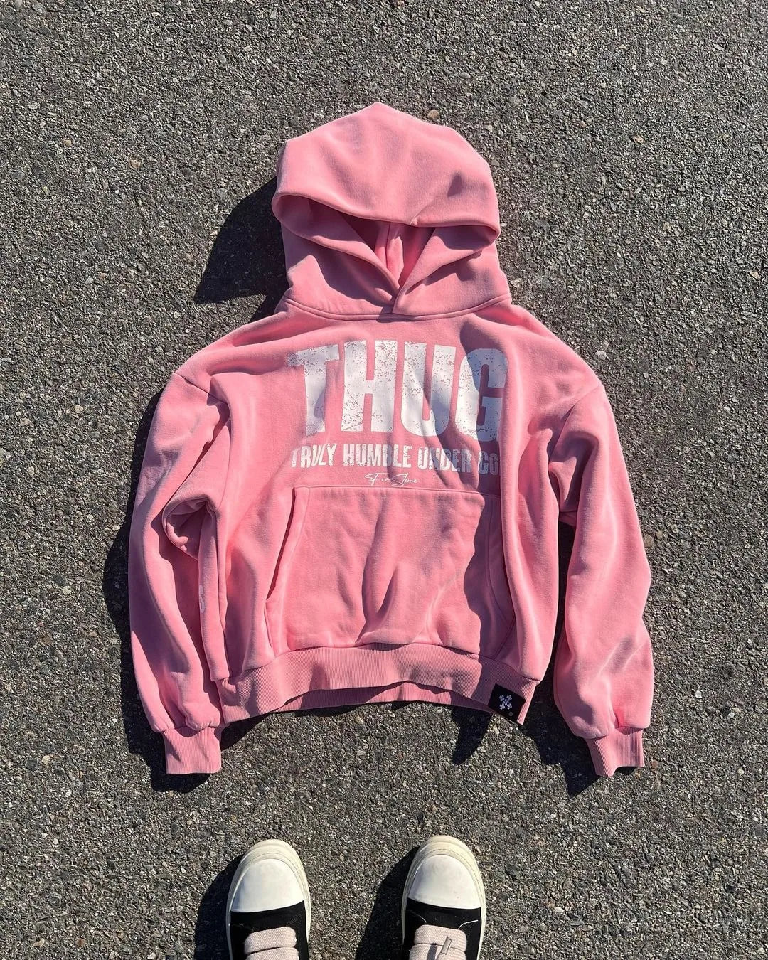 GETADME Casual Vintage Y2k Hip Hop Letter Print Oversized Hoodie Retro Gothic Aesthetic Fashion Hoodie Ladies Tops Kawaii Sweatshirts