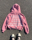 GETADME Casual Vintage Y2k Hip Hop Letter Print Oversized Hoodie Retro Gothic Aesthetic Fashion Hoodie Ladies Tops Kawaii Sweatshirts