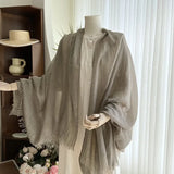 GETADME Cotton Linen Solid Color Scarf Female Summer Sun Protection Medium Length Gauze Japanese Korean Beach Scarves Tourism Shawl