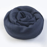 GETADME Cotton Linen Solid Color Scarf Female Summer Sun Protection Medium Length Gauze Japanese Korean Beach Scarves Tourism Shawl