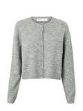 GETADME Crochet Knit Cardigans Women Slim Crew Neck Vintage Y2k Long Sleeve Single Breasted Sweaters 2025 Autumn Lady Versatile Sweater