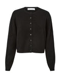 GETADME Crochet Knit Cardigans Women Slim Crew Neck Vintage Y2k Long Sleeve Single Breasted Sweaters 2025 Autumn Lady Versatile Sweater