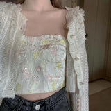 GETADME Cropped Cardigan Women Hollow Out Pure Color Soft Spring Design Students Korean Style Ladies Leisure Fashion Sweet Simple Cozy