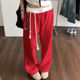 GETADME Vintage Baggy Sweatpants Woman Y2k America Sports Hip Hop Joggers Pants Autumn Casual Korean Fashion Loose Trousers