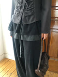 GETADME Deeptown Y2k Harajuku Streetwear High Waist Wide Leg Pants Korean Style Vintage Kawaii Sweet Solid Fake Two-piece Trousers 2025