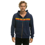 GETADME Donsignet Women Hoodies Coat 2025 New Casual Rainbow Hooded Sweatshirts Fashion Zip-up Striped Cardigan Men Hoodies