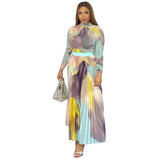 GETADME Elegant African Dresses for Women Two Pieces Set Tops And Skirts Suits Dashiki Ankara Outfits Plus Size Lady Party Dress 2025