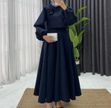 GETADME Elegant Women's Skirt Set Streetwear Sexy Outfits Loose Lantern Long Sleeved Flower Top 2 Piece suit 2025 Autumn Winter new