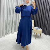 GETADME Elegant Women's Skirt Set Streetwear Sexy Outfits Loose Lantern Long Sleeved Flower Top 2 Piece suit 2025 Autumn Winter new
