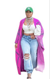 GETADME Europe Women 2025 Winter Fashion Printed Loose Thick Soft Warm Long Coat Oversize Luxury Cardigans American Blogger Poncho