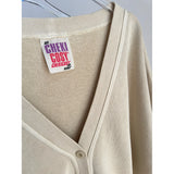 Getadme 페이디드 이펙트 캐주얼 스웨트셔츠와 스웨트팬츠 2종 세트 여성 V넥 루즈 베이직 카디건 코트 드로스트링 스포티 조거 팬츠