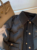 GETADME Fashion Overcoats Women Cotton Turn-down Collar Quilted Jacket Outerwear Female Warm Padded Coats Autumn Winter Lightweight