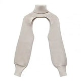 GETADME Fashion Women Tops Autumn Top Turtleneck Collar Knitting Women Long Sleeve Pullover for Dating топик женский 2021