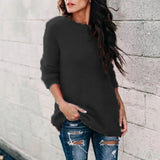 GETADME Fashion Womens Winter Warm Sweater Fluffy Plain Jumper Ladies Casual Long Pullover Tops Autumn Oversize Korean Sweater 2022 New