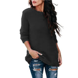 GETADME Fashion Womens Winter Warm Sweater Fluffy Plain Jumper Ladies Casual Long Pullover Tops Autumn Oversize Korean Sweater 2022 New