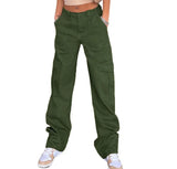 GETADME Fashionable Loose Fit High Waist Straight Leg Jeans with Multiple Pockets for Women High Waisted Jeans Baggy Jeans