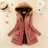Getadme Fleece Lined Hood Down Jacket Winter Coat for Women Warm Drawstring Padded Parkas Korean Casual Streetwear Female Puffer Outwear