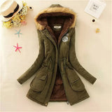 Getadme Fleece Lined Hood Down Jacket Winter Coat for Women Warm Drawstring Padded Parkas Korean Casual Streetwear Female Puffer Outwear