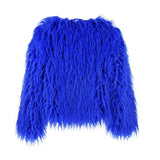 GETADME Fur Coats Women Autumn Winter Top Fashion Pink Faux Fur Coat Elegant Thick Warm Faux Fur Jackets for Women 2025
