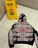 GETADME Gothic punk dark style geometric print pullover hoodies for women clothes y2k vintage streetwear hip-hop couple baggy sweatshirt
